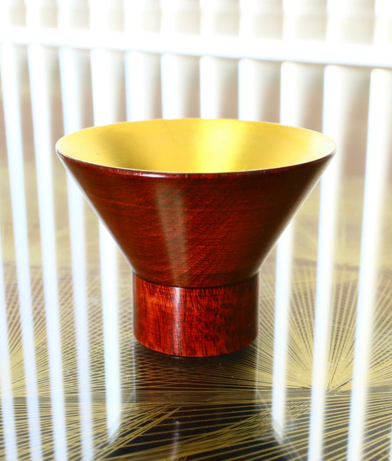 ぐい呑み（拭き漆:）:赤