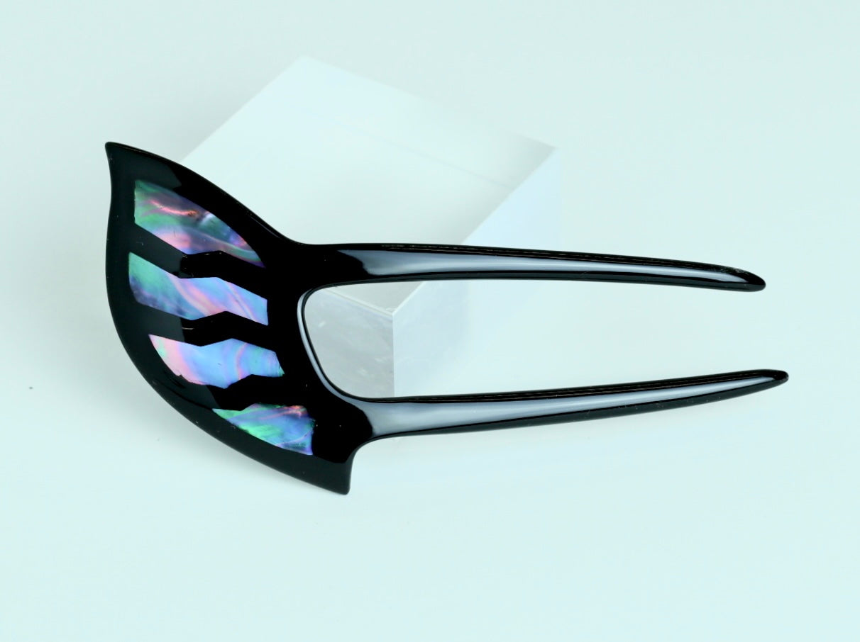 螺鈿かんざし（波模様）