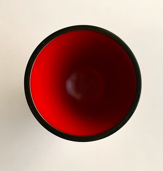 Guinomi combination (top: jet black, bottom: red, inside: red)